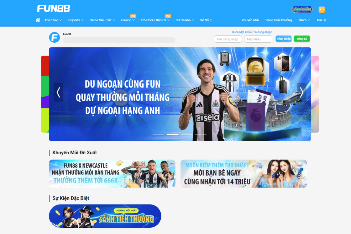 Fun88 Top 10 Trang cá độ bóng đá uy tín nhất 2025 tại Việt Nam