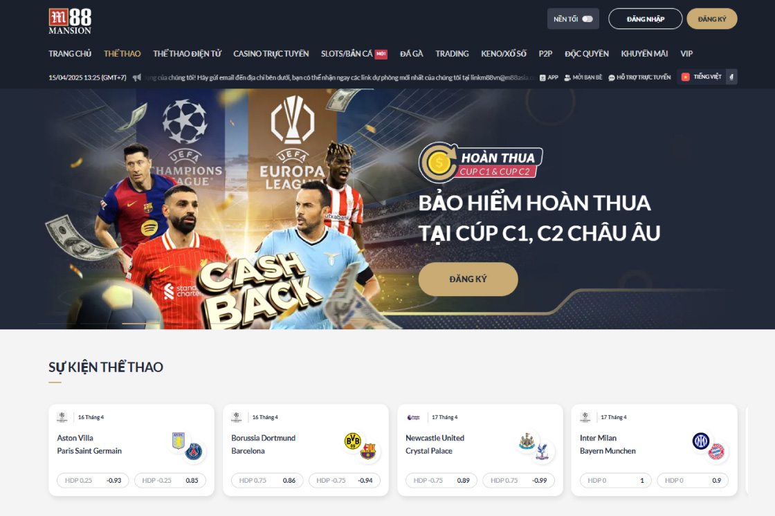 M88 Trang cá độ bóng đá