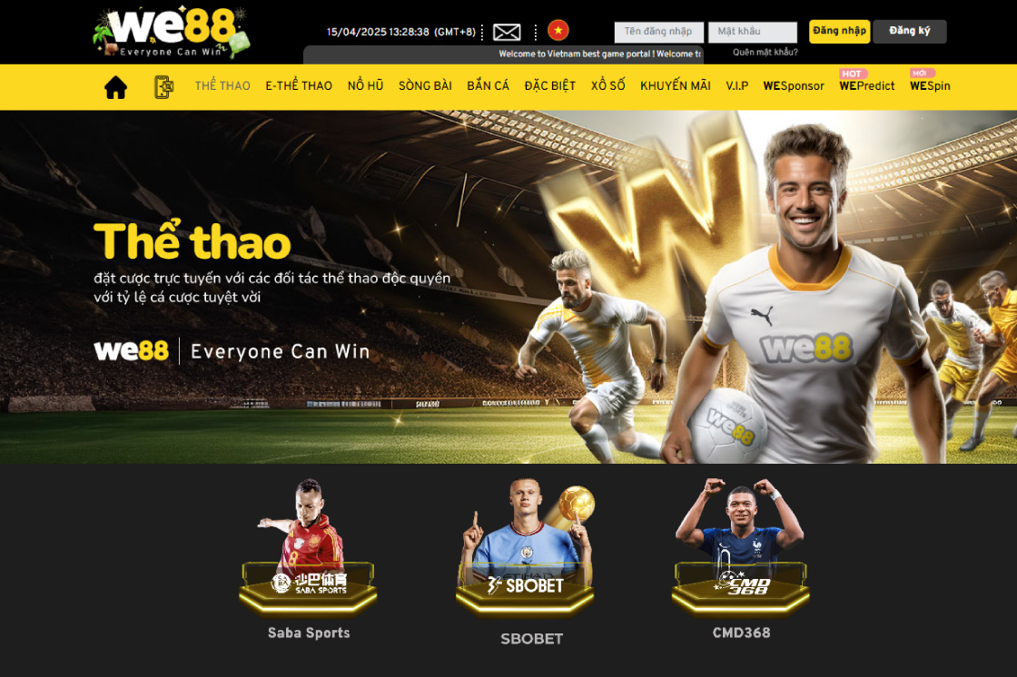 WE88 Trang cá độ bóng đá uy tín nhất 2025
