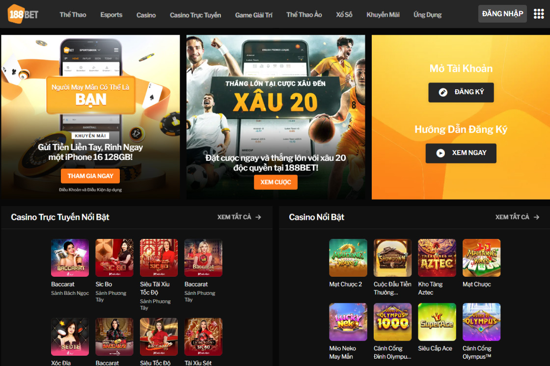 188BET Trang cá độ bóng đá tại Việt Nam